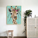 Flower Giraffe Oil Paint By Numbers DIY Handpainted on Canvas Home Decorati