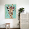 Flower Giraffe Oil Paint By Numbers DIY Handpainted on Canvas Home Decorati