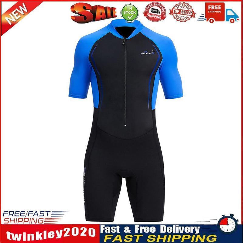 DIVE SAIL Neoprene Scuba Surf Snorkel Swimming Men Body Wetsuits (Blue M) Newly