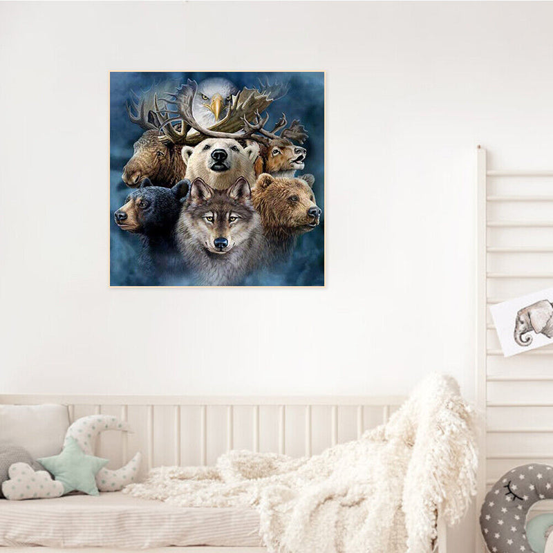 Oil Painting By Numbers Acrylic Handmade Animal World Digital Picture Art Decor