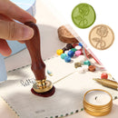 Romantic Rose Envelope Wax Seal Stamp Retro Dedicated Sealing Stamp Copper He