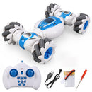4WD RC Stunt Car 2.4GHz Music Light Watch Gesture Sensor Vehicle (Blue) Newly