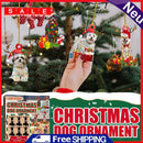 6pcs Dog During Christmas Decorations Hanging Ornaments DIY Crafts Random Style