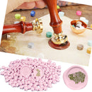 100x Star Retro Sealing Wax Bead Fire Painting Grain Stamp (Cherry Pink)