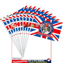 Small Flag - 10pcs Queens Elizabeth Stick Flags 70th Anniversary Decor (2) Newly