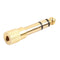 3.5mm Stereo Female to 6.35mm Male Mono Audio Adapter Plug Newly