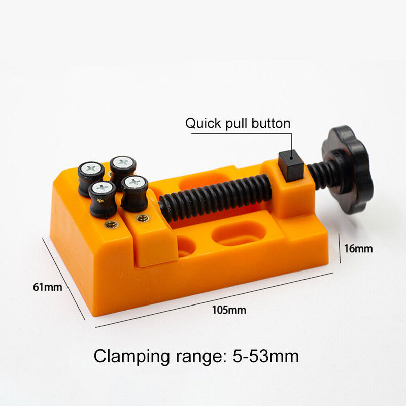 Walnut Watch Carve Bench Clamp Parallel Sculpture Craft Fix Plier (Orange) Newly