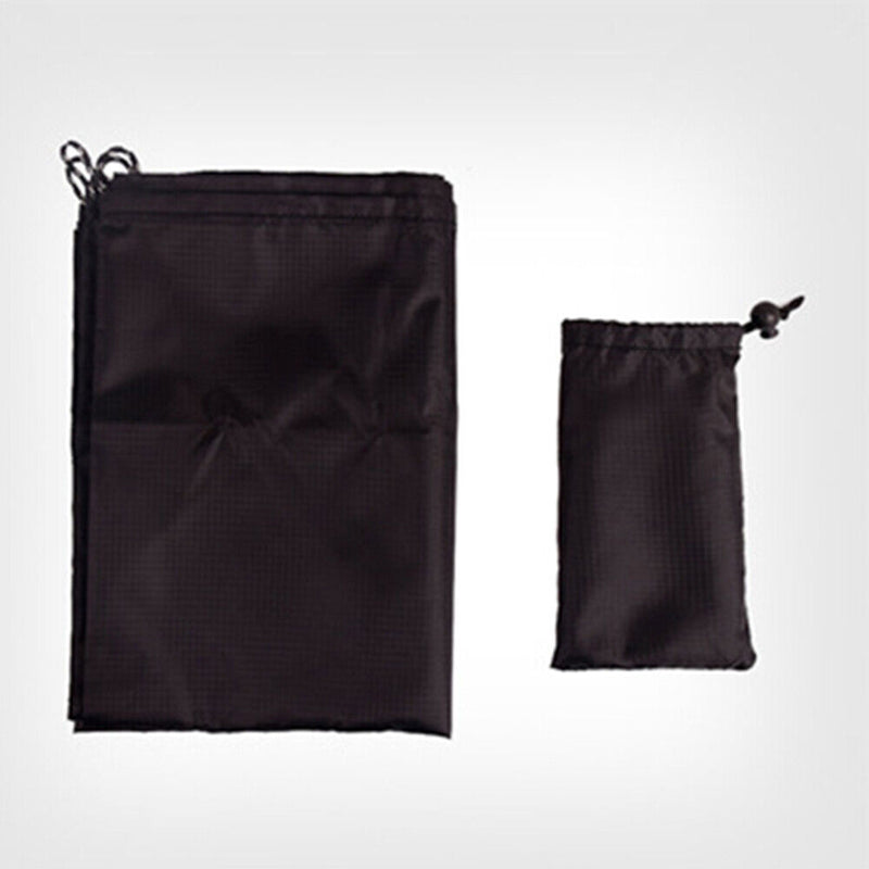 100x140cm Moistureproof Pocket Beach Blanket Mini Camping Mattress (Black) Newly