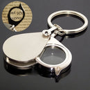 Handheld Mini 15X Folding Magnifiers Magnifying Glass Lens Key Chain Magnifiers
