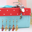 DIY Full Drills Diamond Paintng Special-shaped Musical Note Key Chains Bag Gifts