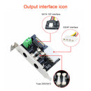 Desktop Computer PC ATX Power Lead-out Board with 1 to 4 Cable Chassis Accessory