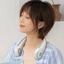 Summer Air Cooling Bladeless Sport Travel Personal Hanging Neck Fan (White)