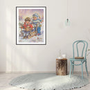 Diamond Painting 5D Full Round Drill Mosaic DIY Snow Kids Kit Bedroom Decoration