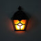 Retro Hex Solar LED Lawn Lamp Waterproof Dynamic Flames Courtyard Garden Light