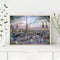 Canvas Paint By Numbers City Tower Oil Hand Painted Drawing Kit Home Decor