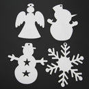 Non-Woven Elk Snowflake Snowman Christmas Tree Pendant Ornaments Xmas Decor