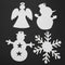 Non-Woven Elk Snowflake Snowman Christmas Tree Pendant Ornaments Xmas Decor