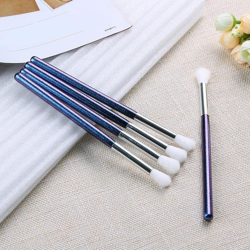 affeco 5 x multi cosmetic brush wood handle highlight nose eye shadow makeup