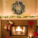 Christmas LED Wreath Garland Door Window Garden Wall Farmhouse Decoration