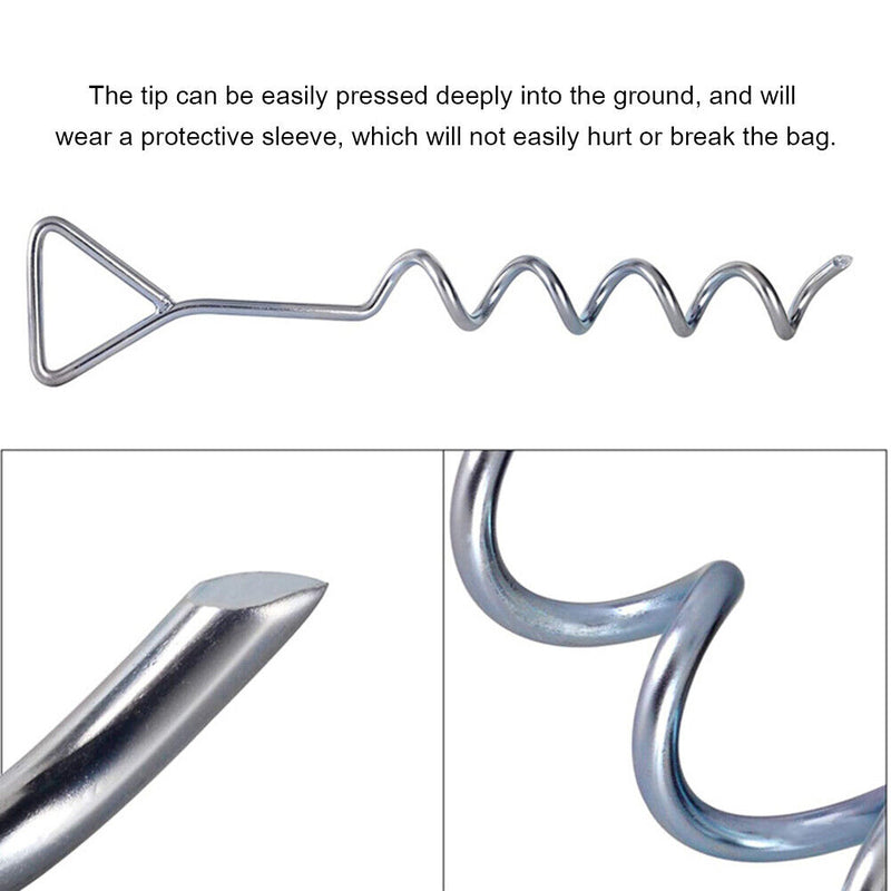 4pcs/set Outdoor Camping Tent Rings Trampoline Floor Nails Holder Accessories