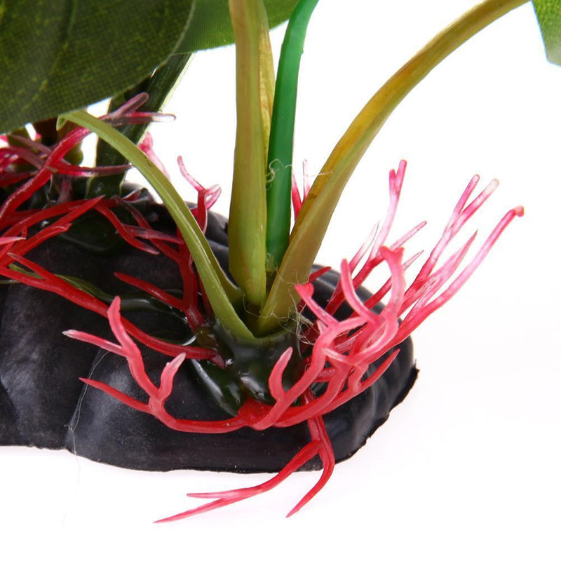 Large Leaf Aquatic Plant Simulation Aquarium Fish Tank Decoration Ornament