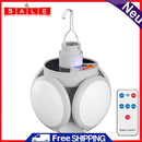 Solar Powered Remote Control LED Lanterns Hanging Emergency Camping Light Bulb