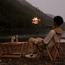 Outdoor Triangle Wood Burning Stove Portable Camp Firewood Steel U8Q6