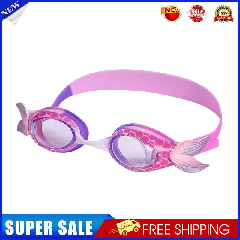 Mermaid Kids Silicone Swimming Goggles Waterproof Anti Fog Glasses (Pink)