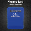 FMCB 1.966 Memory Card for Sony PS2 64MB Free McBoot Console Card (Blue) Newly