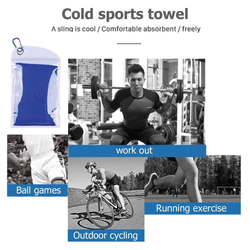 Cooling Towel Chilly Cool Towel Microfiber Towels for Outdoor (Rose)