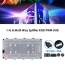 1 To 8 Multi Way RGB PWM HUB 12V/4 Pin for Fan Motherboard (SATA+Shell)