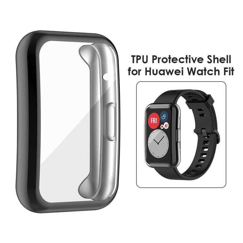 TPU Protector Case Anti Scratches Full Cover for Huawei Watch Fit (Grey) Newly