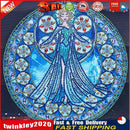 Girl Princess DIY Diamond Painting Special Shaped Rhinestone Drawing Craft Newly