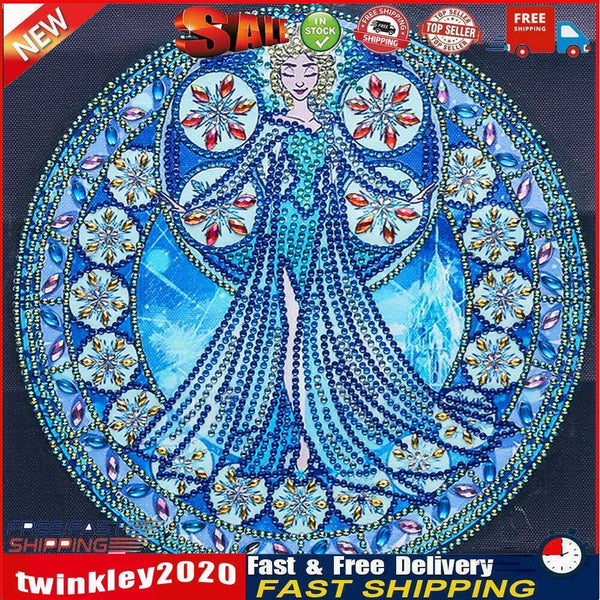 Girl Princess DIY Diamond Painting Special Shaped Rhinestone Drawing Craft Newly