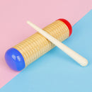 Children Educational Toys Hand Drum Barrel with Mallet Learning Wooden Gift Toys