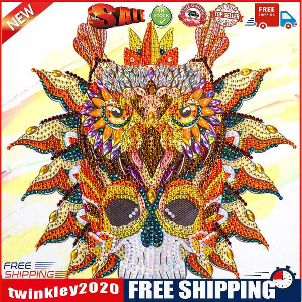 5D DIY Part Special Shaped Drill Diamond Painting Kit Eagle Skeleton Art