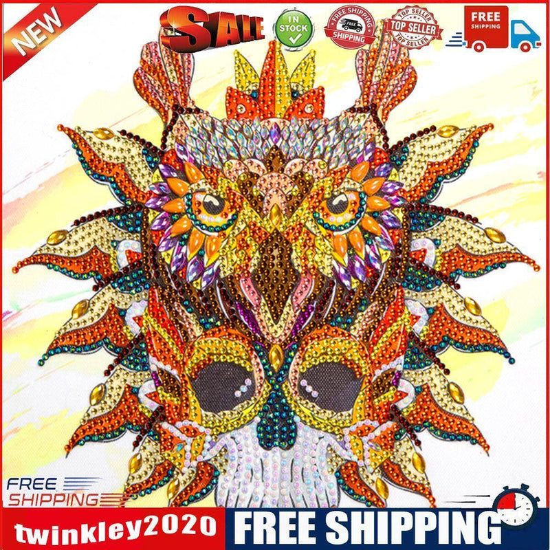 5D DIY Part Special Shaped Drill Diamond Painting Kit Eagle Skeleton Art