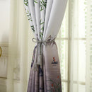 Pastoral Printed Blackout Curtains Window Blinds Drapes Living Room Decor