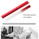 Glass Nail File Block Nail Polish Sanding Buffer Strips Polishing (Red)