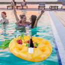 Drink Holder - Floating Bar Tray Inflatable Beer Cup Holders (Pineapple) Newly