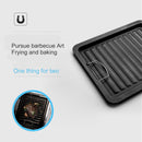 Kitchen Baking Plate Frying Pan Rectangle Non-stick Grill Cookware BBQ Tray