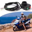 2 in 1 Electric Scooter Headlight Taillights Horn Switch E-Bike Head Rear Light