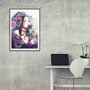 5D DIY Special Shaped Diamond Painting Girl Cross Stitch Kit Home Bedroom D