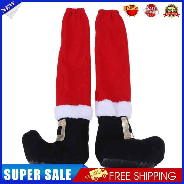 Christmas Chair Leg Table Santa Claus Leg Chair Foot Cover Party Christmas