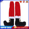 Christmas Chair Leg Table Santa Claus Leg Chair Foot Cover Party Christmas