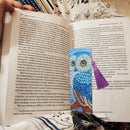 DIY Special Shape Diamond Painting Leather Owl Bookmark with Tassel Crafts Newly
