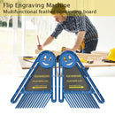 Double Featherboard Set Miter Gauge Slot Woodwork DIY Safety Tool (Blue)