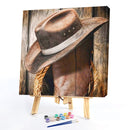 Hand Painted Oil Paint by Numbers DIY Boat Hat Drawing Wall Art Decoration Gift