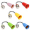 E27 LED Light Bulb Holder Universal Flexible Extension Lamp Socket (Green)