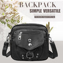 Casual Large Capacity PU Crossbody Packs Multi-Pockets Women Rivets Shoulder Bag